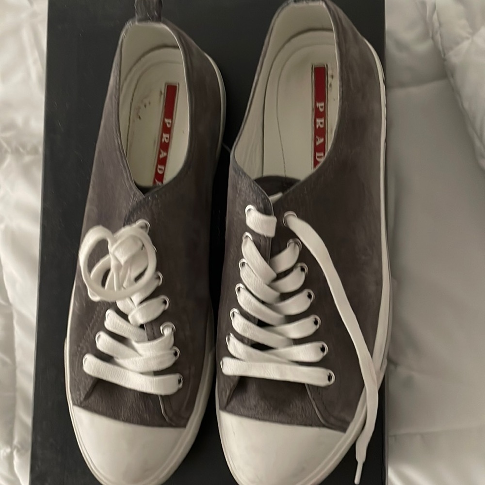 Prada suede ping pong